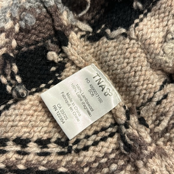 TNA Aritzia Sea-to-Sky Lambswool Zip-up - Picture 7 of 9